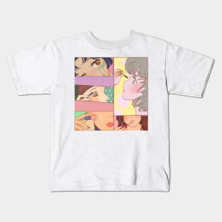 Anime Makeup Girls Kids T-Shirt